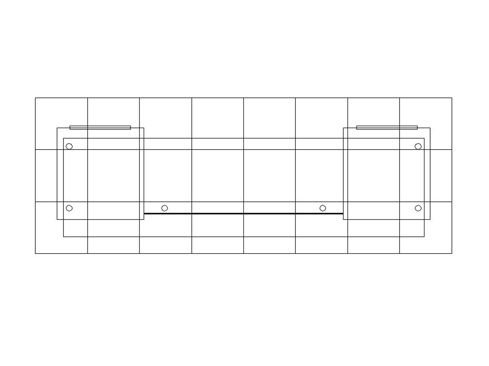 ECO-42C Sustainable Backlit Counter -- Plan View